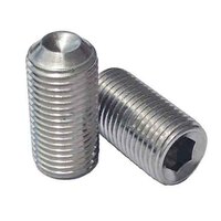 SSSF0101S #10-32 X 1" Socket Set Screw, Cup Point, Fine, 18-8 Stainless